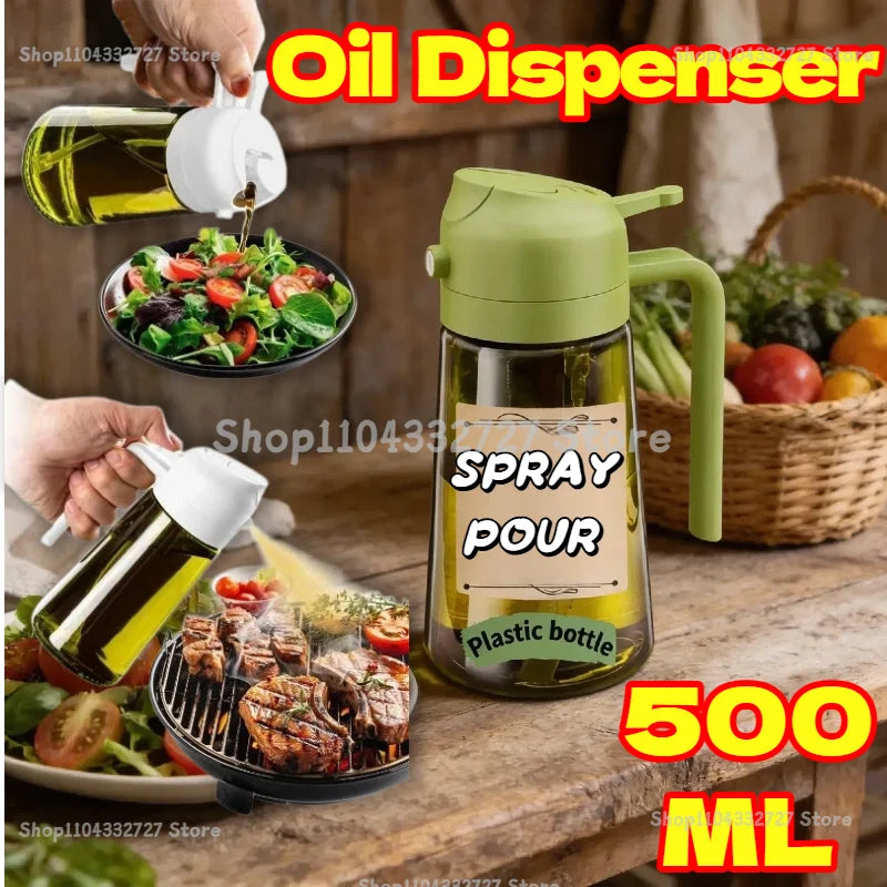 Oil Bottle Oil Spray for Cooking Household Kitchen Spray Olive Oil Barbecue Fat Control Food Grade Spray Pot Kitchen Gadgets