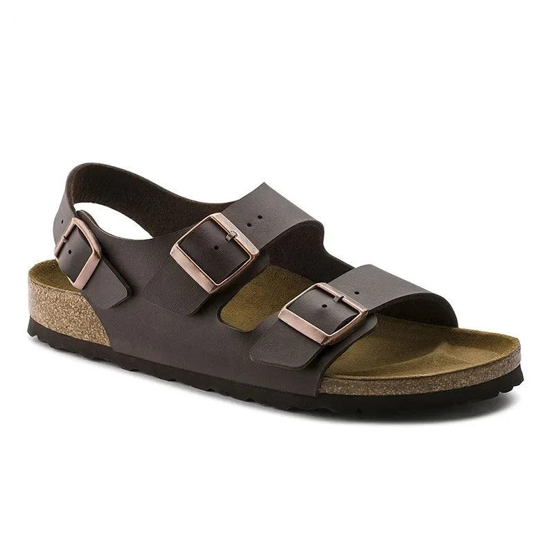 Man’s Fashion Casual Cork Sandal Breathable Comfort Summer Flip-Flops Couple Slippers Beach Muller Outdoor Anti Slip Shoes Youth