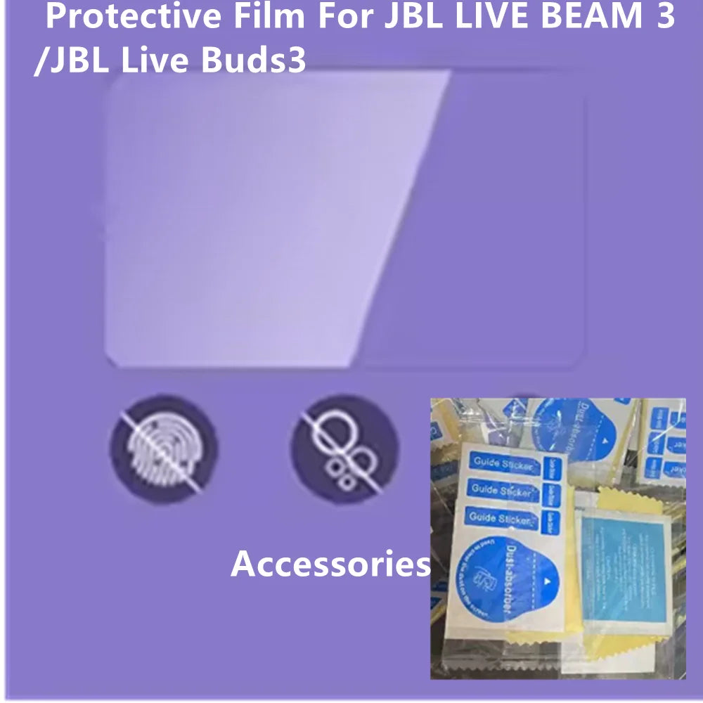 9H High-definition Explosion-proof Soft Film For JBL LIVE BEAM 3/LIVE BUDS3 LCD Screen Intelligent Bluetooth Earphone Film