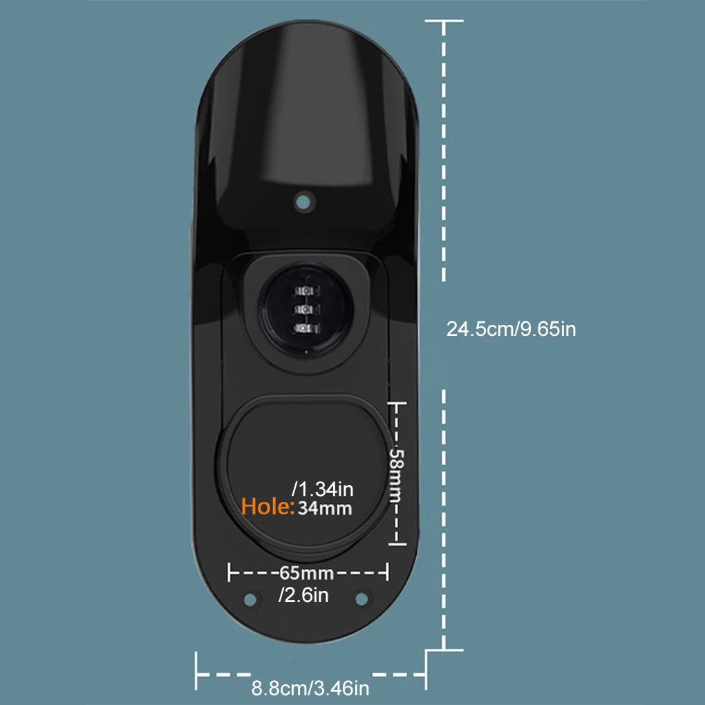 EV Charger TYPE 2 Holder with lock Hang Cable Hook For Electric Car Wall Mount Charger Bracket Connector