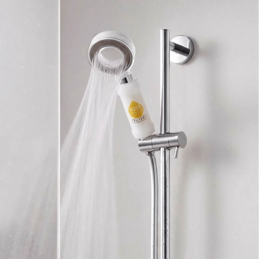 High Pressure Vitamin C Shower Head Filter Bathing Skincare Lavender Shower Scented Spa Grade Dechlorination Water Softener