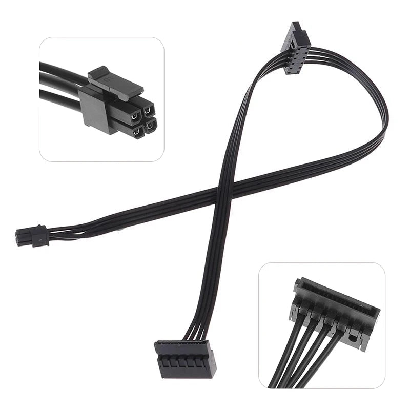45/65cm Mini 4 Pin To SATA Power Supply Cable For Lenovo Main Board Interface Small 4Pin To One/Two/Three SATA SSD Power Supply