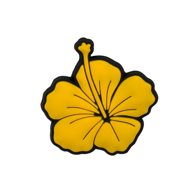1/30PCS Shoe Charms New Hawaiian Style Flower Surf Board Shoe Accessories Pins for Clog Kawaii Women Men Cute Shoe Decoration
