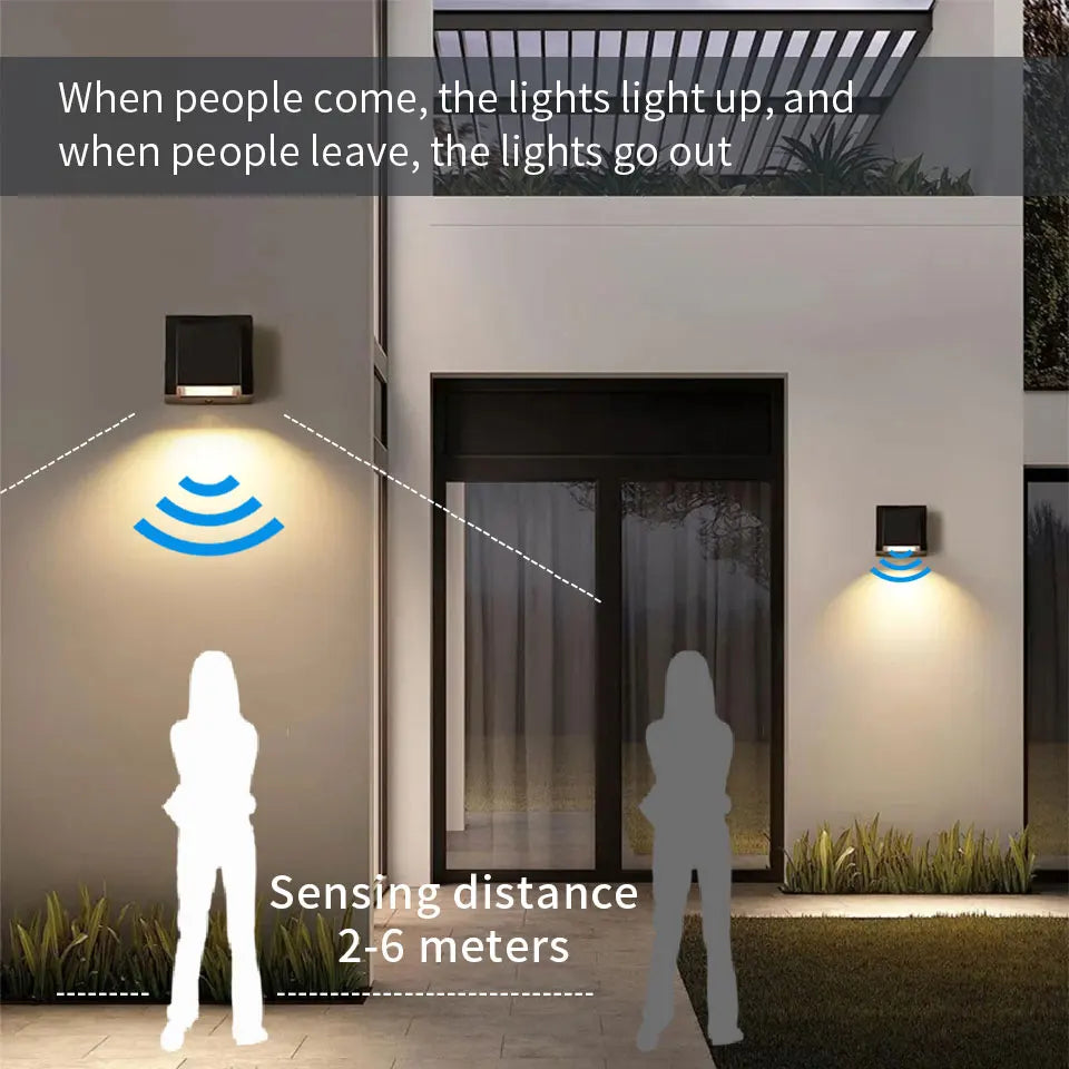 LED Wall Light Outdoor Waterproof IP66 Porch Garden Wall Lamp & Indoor Bedroom Bedside Decoration Lighting Lamp
