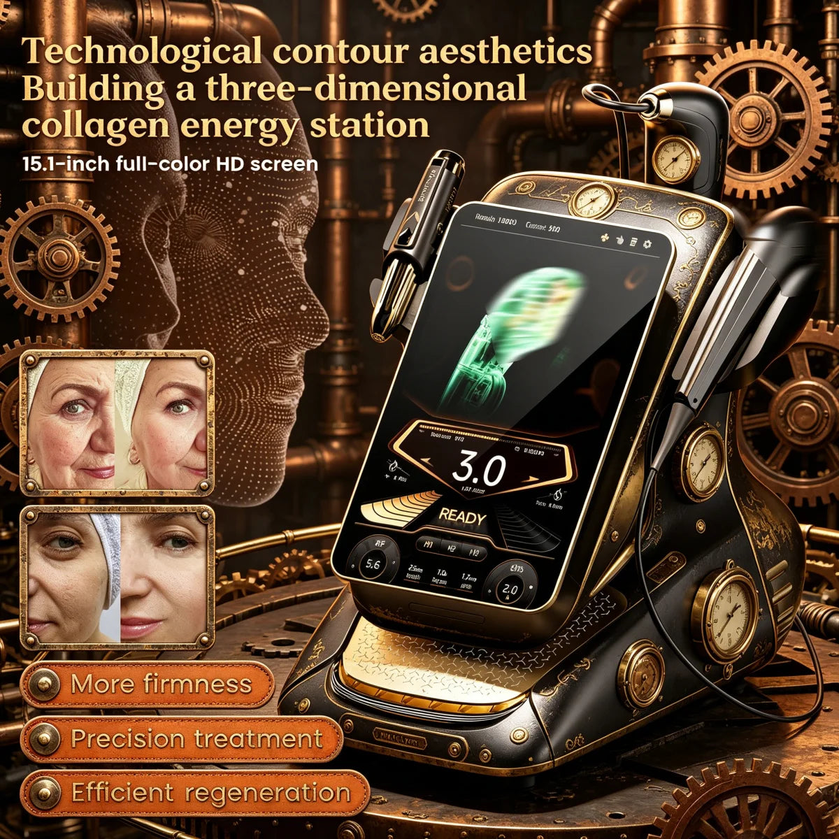 The New 360MAX 25D HiFU 3 In 1 Technology Machine For Non Invasive Facial Slimming Anti Aging And Body Firming