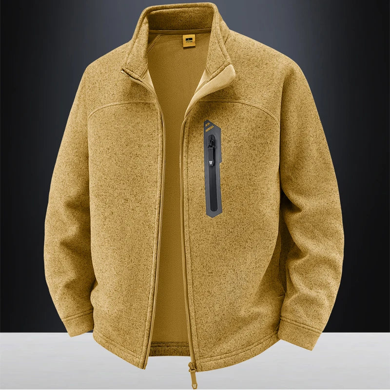 Jacket Mens M-4XL 5XL Autumn Winter New Fleece Thickening Mens Jackets High Quality Men's Casual Coats Keep Warm Jacket 26611