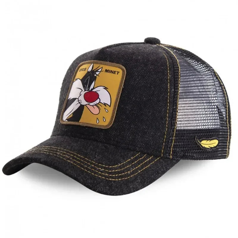 Hot Sale Unisex Anime Cartoon Cap High Quality Patch Draw Baseball Cap Men Trucker Hat