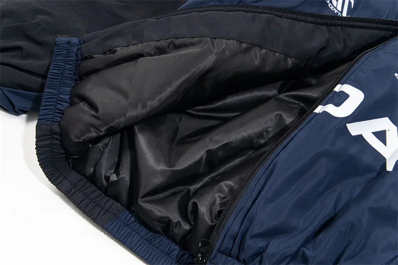Undermycar POA Racing Suit Multi-color Printed Cotton Jacket VIBE Streetwear V-neck Couple Shoulder-Padded Coat