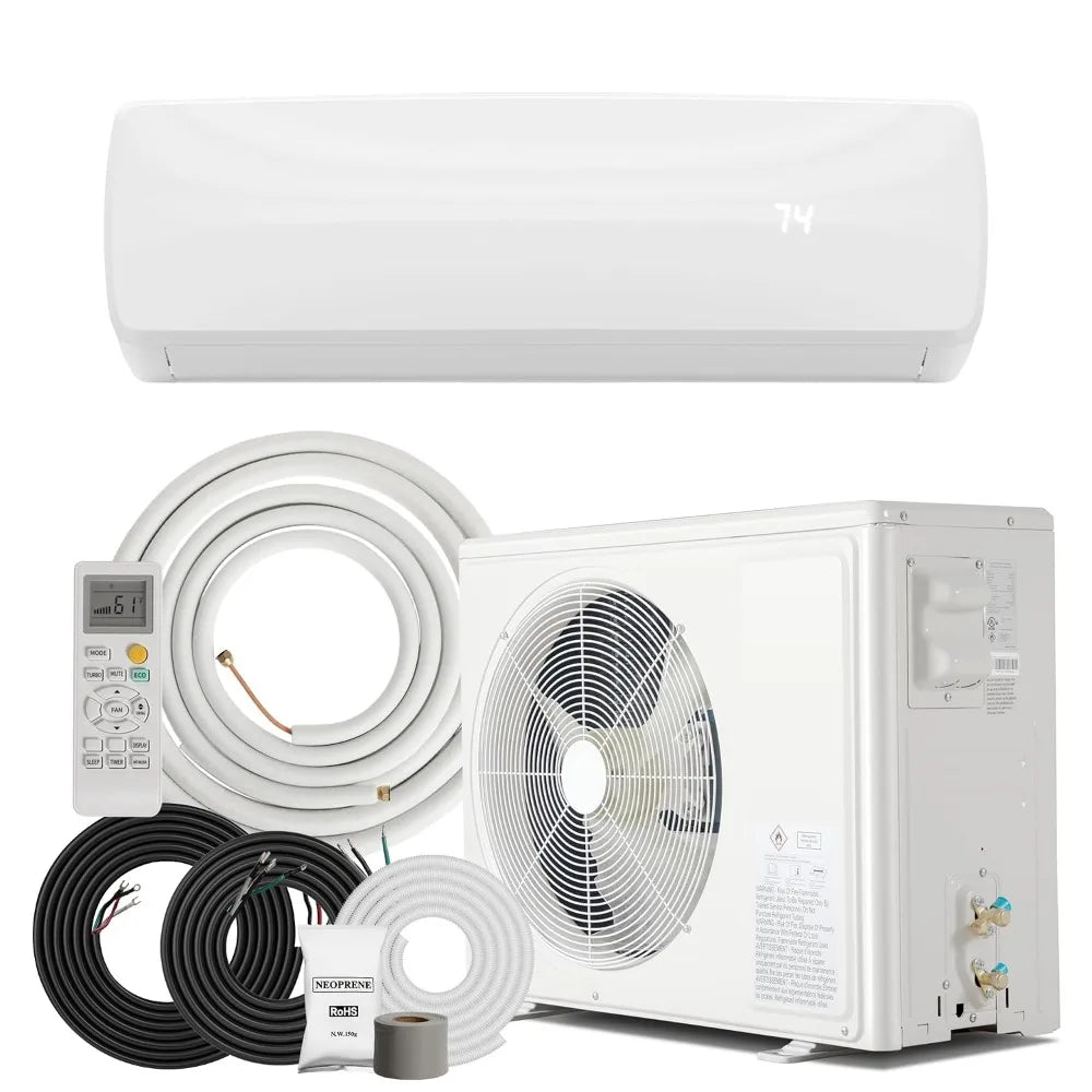 18000BTU Mini Split Air Conditioner & Heater, Inverter 19 SEER2 230V Energy Saving AC Unit Cools 1250 Sq.Ft Rooms, Custom
