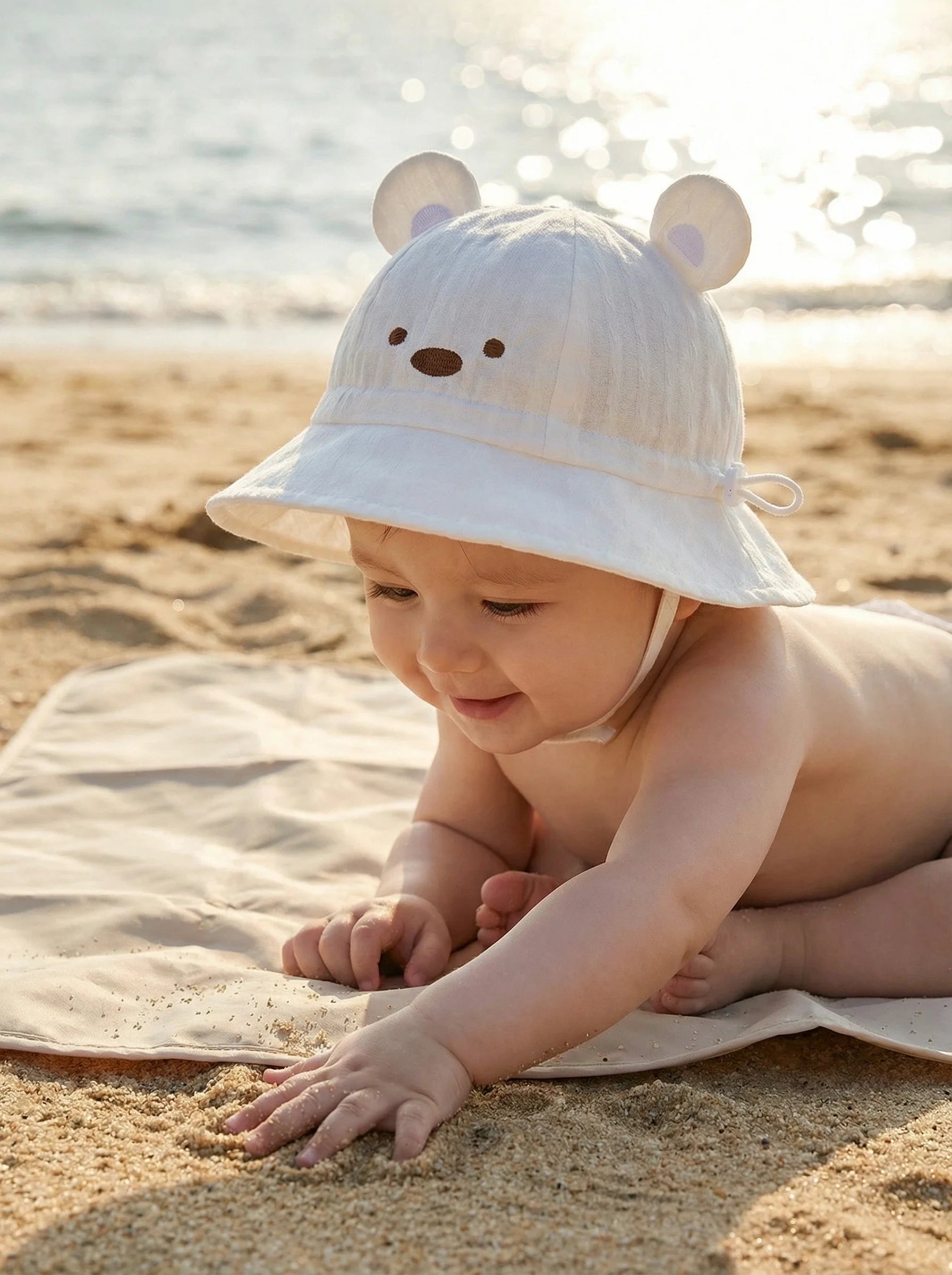 Baby hats, spring and autumn baby sun hats, summer thin fisherman hats for younger babies, baby girls and infants, summer