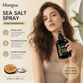 Hoegoa Sea Salt Spray Long‑Lasting Hold Add Hair Volume Anti‑Frizz Hair Strengthening Sandalwood Scent Daily Hair Styling Spray