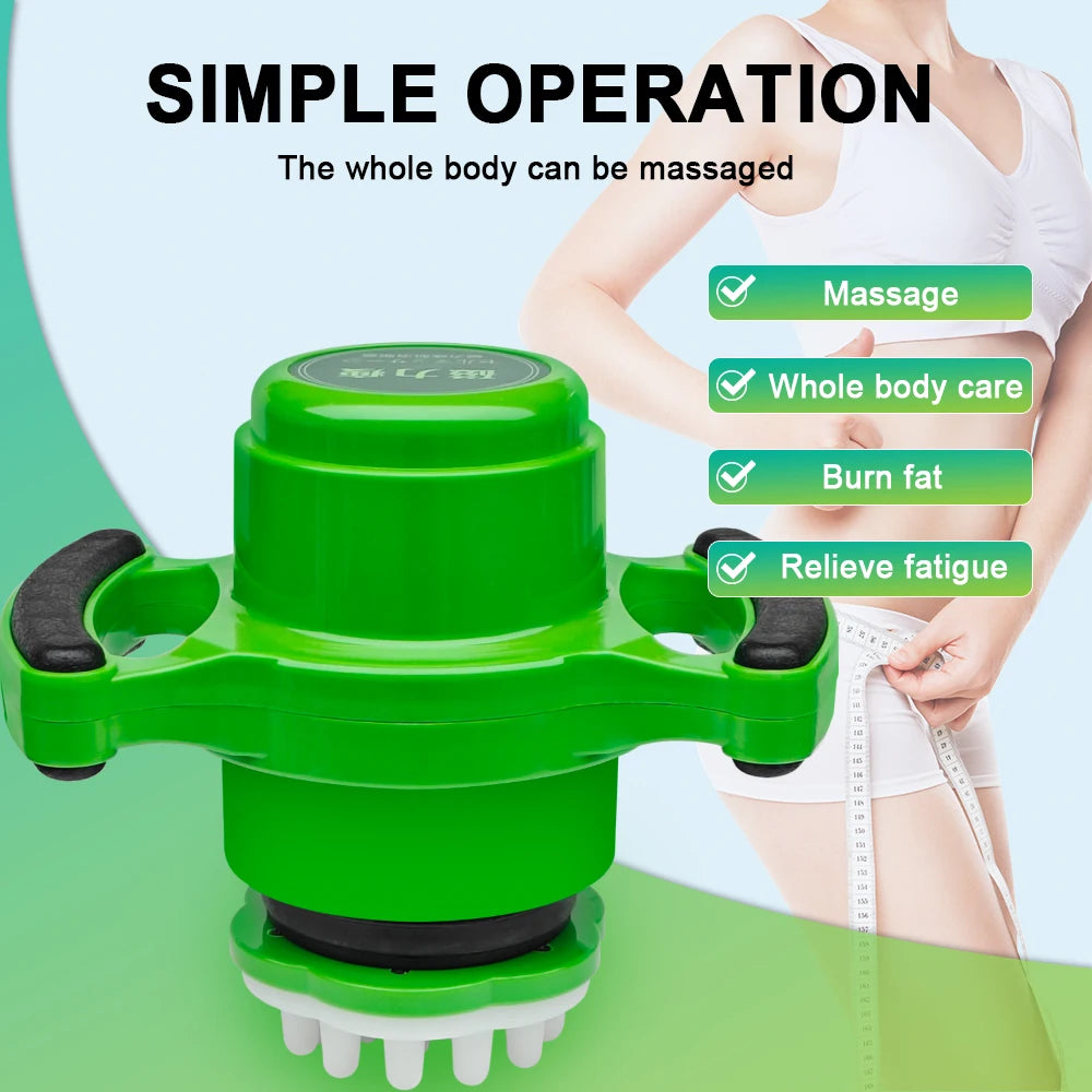 Portable 3D Deep Tissue Massager for Pain Relief Muscle Relaxation Fat Burning Slimming Handheld Electric Massage Device