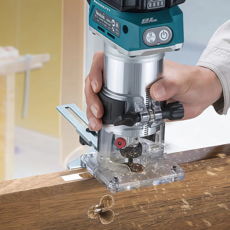 Makita DRT50 Cordless Trimmer Rechargeable Trimming Machine Brushless Slotting Tool Milling Woodwork Engraving Machine