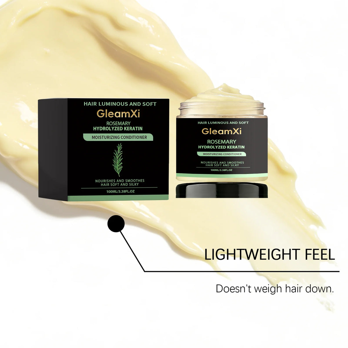 Rosemary Hair Growth Shampoo/Conditioner/Essential Oil Hydrolyzed Keratin Natural Extract of Rosemary Nourishes Regenerates Hair