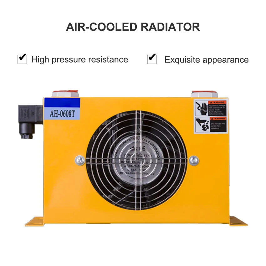 60L/min Hydraulic Air Cooler AH0608T Hot Selling Hardware Tools Air Cooled Oil Radiator Air Cooling Oil Cooler 380V 220V 24V 12V