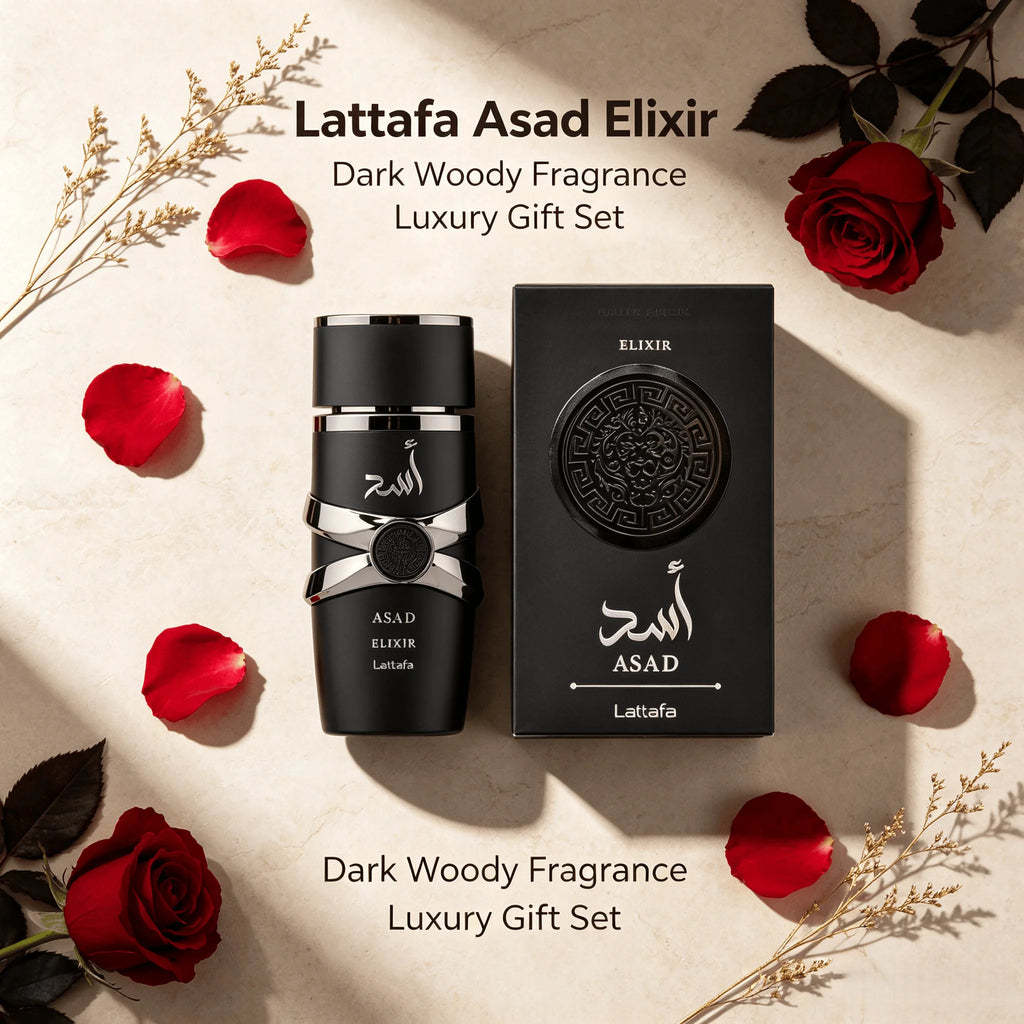 Lattafa Asad Elixir – Spicy, Woody, Amber, Warm – Eau De Parfum Spray Long-Lasting Fragrance for Men, 3.4 Ounce / 100 ml