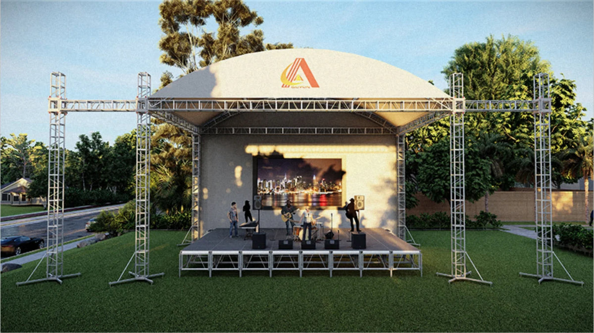 Factory Price Aluminum Mobile Global Lighting Booth Display Portable Trusses for Events