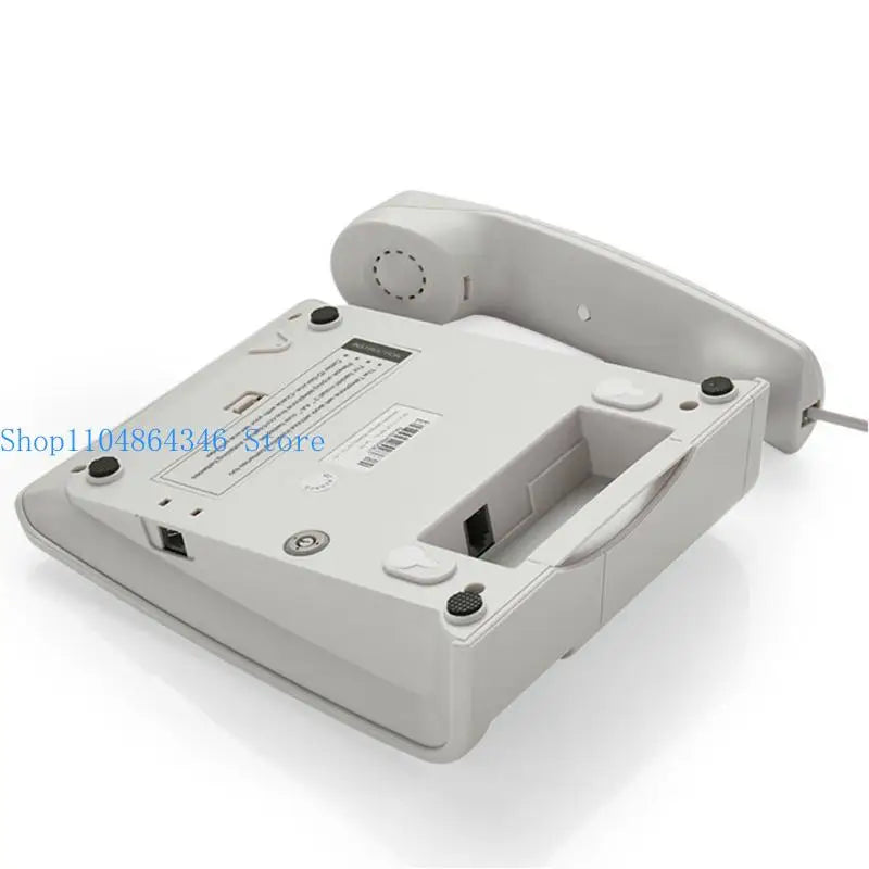 5asd Desktop Landline Telephone Fixed Phone Corded Telephone with Caller Display Cord Record for Home Hotel Offices and More
