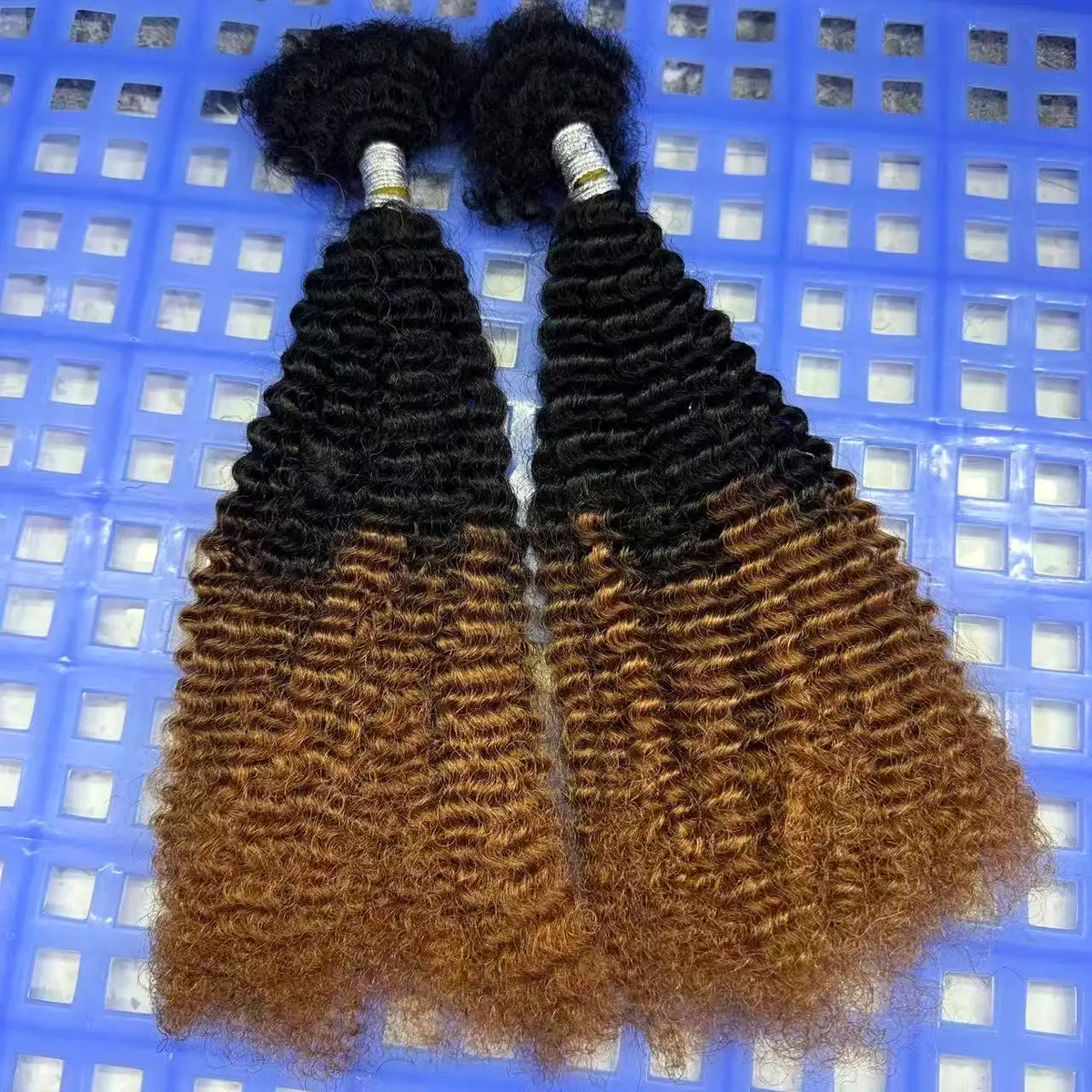 Mini Twist 4C Afro Kinky Curly Hair Bulk No Weft Crochet Human Hair Colored Bundles for Mini Braid Dreadlock Extension