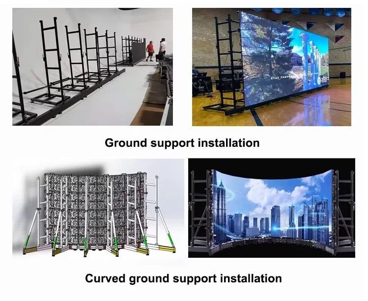 High Resolution Outdoor/Indoor P3.91 Micro Tile Led Display Screen, 500x500mm 500x1000mm for Corporate Lobby Control Room Museum