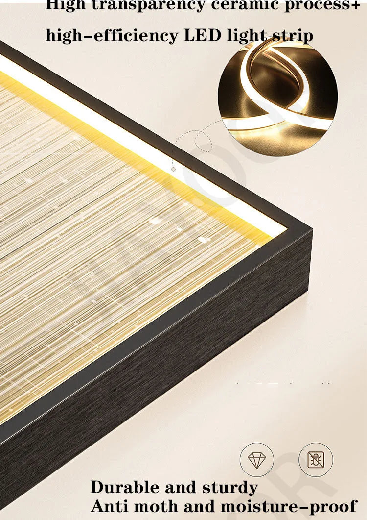 Modern Light Luxury Corridor Hanging Painting Interior Entrance Decoration  Simple Abstract Long Strip Vertical LED Wall Lamp