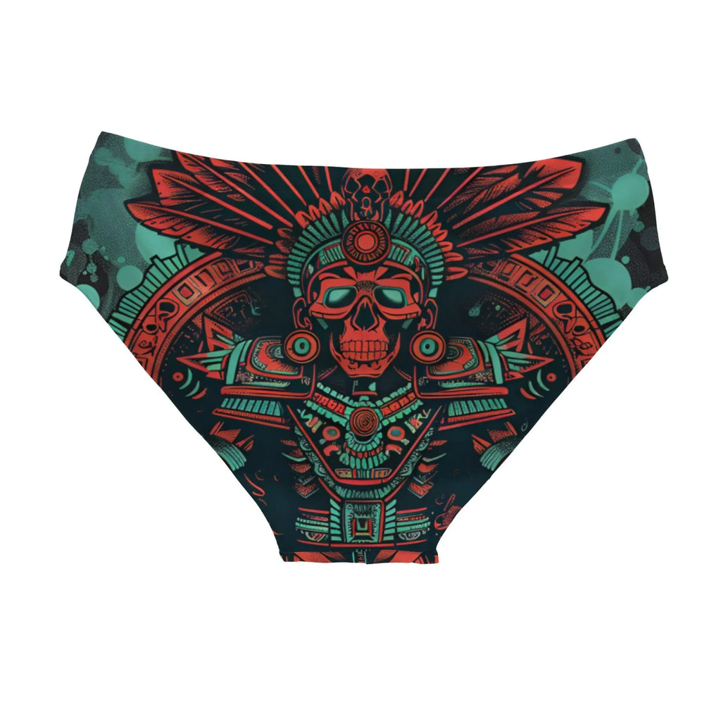 Retro Mayan Skull Swim Trunks Lightweight Comfortable Sexy Men's Triangle Trunks Pool Party Beach Vacations Sexy Mens Bikinis