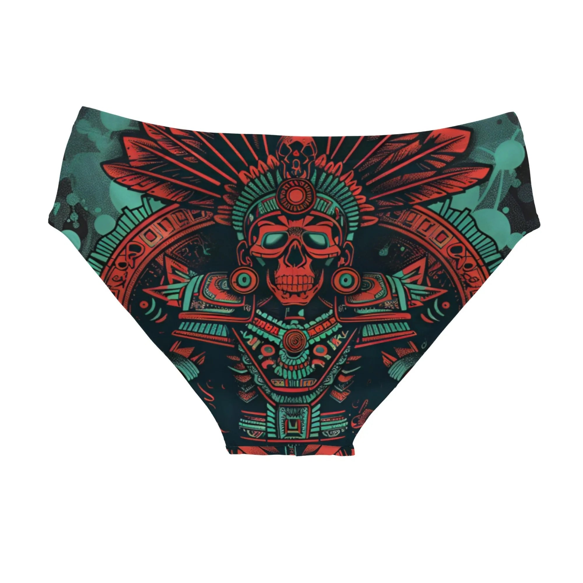 Retro Mayan Skull Swim Trunks Lightweight Comfortable Sexy Men's Triangle Trunks Pool Party Beach Vacations Sexy Mens Bikinis