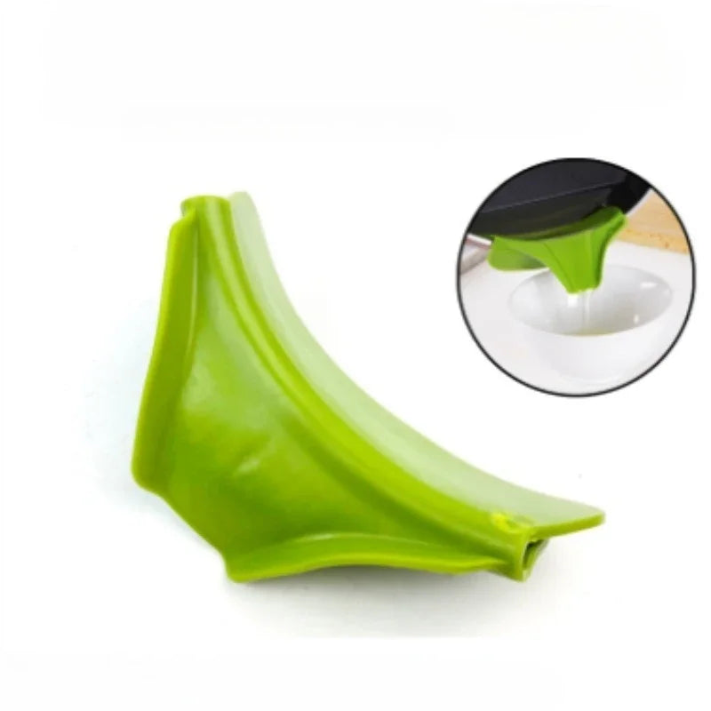 Kitchen Tools Designed to Prevent Spills, Including Pots with Round Openings, Edge Guards,  And Various Small Kitchen Gadgets