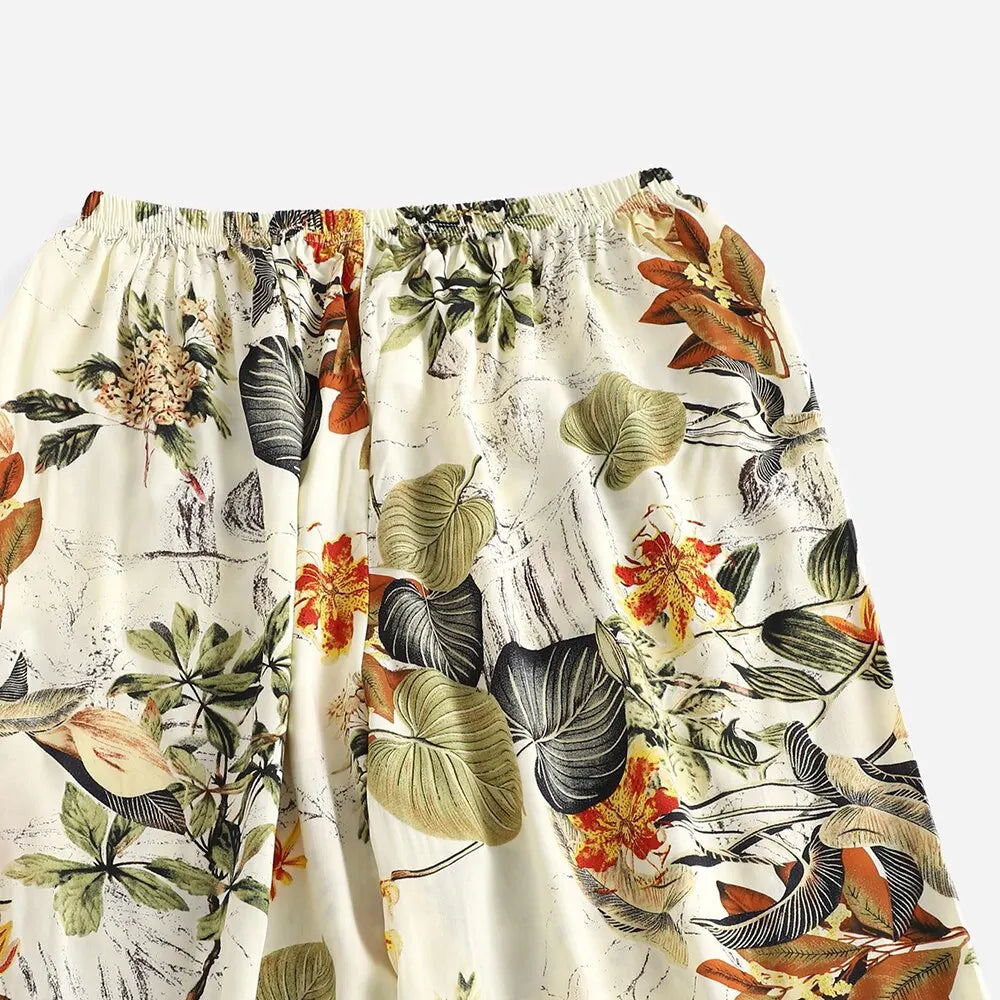 Women Casual Loose Wide Leg Cozy Pants Sweatpants Pants Summer Beach Pants High Stretch Elastic Waistband