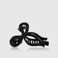Soft Silicone Bow Hair Clip for Woman Simplicity Elegant Shark Clip Fashion Girl Ponytail Clip Hair Clamp