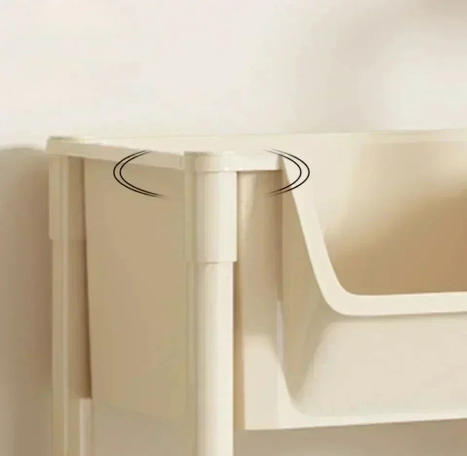 Trolley Bookshelf Kitchen Storage Rack Kitchen Corner Narrow Slit Storage Living Room Cabinet Bathroom Home Organizer Gifts