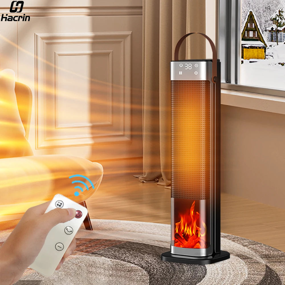 Electric Heater 2000W Heating Fans Portable Electric Space Heater PTC Fan Heater Household Hot Air Blower with Remote Control