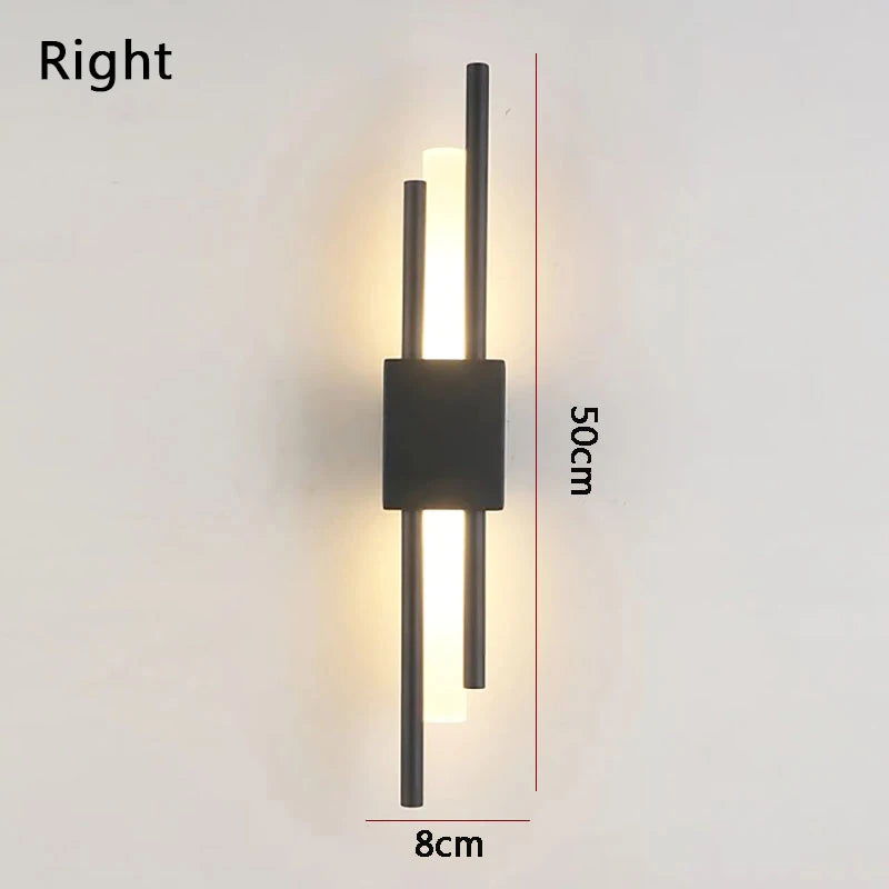 Modern luxury LED wall lights, living room, bedroom, staircase, background wall decoration, wall lights, bedside study lights