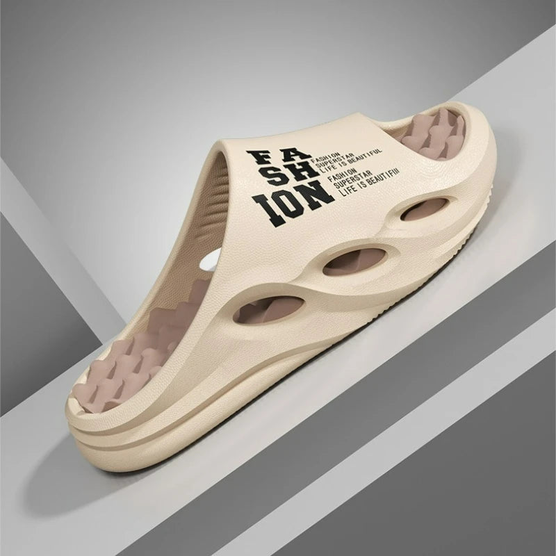 Men's Slippers Fashion Massage Slippers Summer Indoor Platform Slippers Soft Sole Beach Flip Flops Non-Slip Outdoor Men Sandals