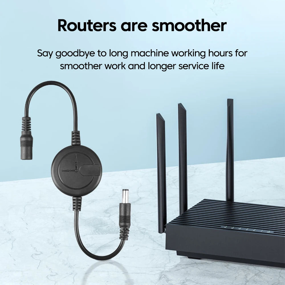 WiFi Router Reset Rebooter Automatic Restart Cable 72 Hours For WiFi Bridge/Cat/Router/Repeater Rebooter Off Reset Control Line