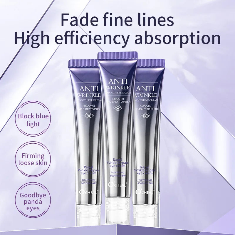 Improve Wrinkle Dark Circle Eye Cream Roller Massager Firming Moisturizing Eye Bags Hyaluronic Acid Eye Skin Care Products