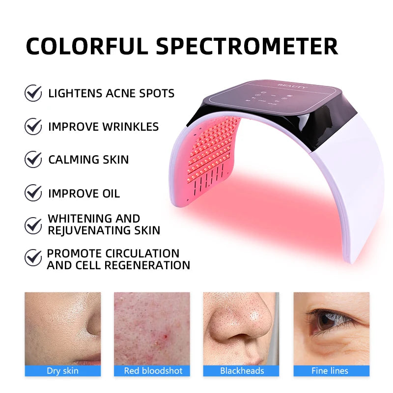 Foreverlily LED Photon Facial Beauty Machine Skin Rejuvenation Lifting Face & Body Skin Care Spa Massager Home Use Skin Rejuvena