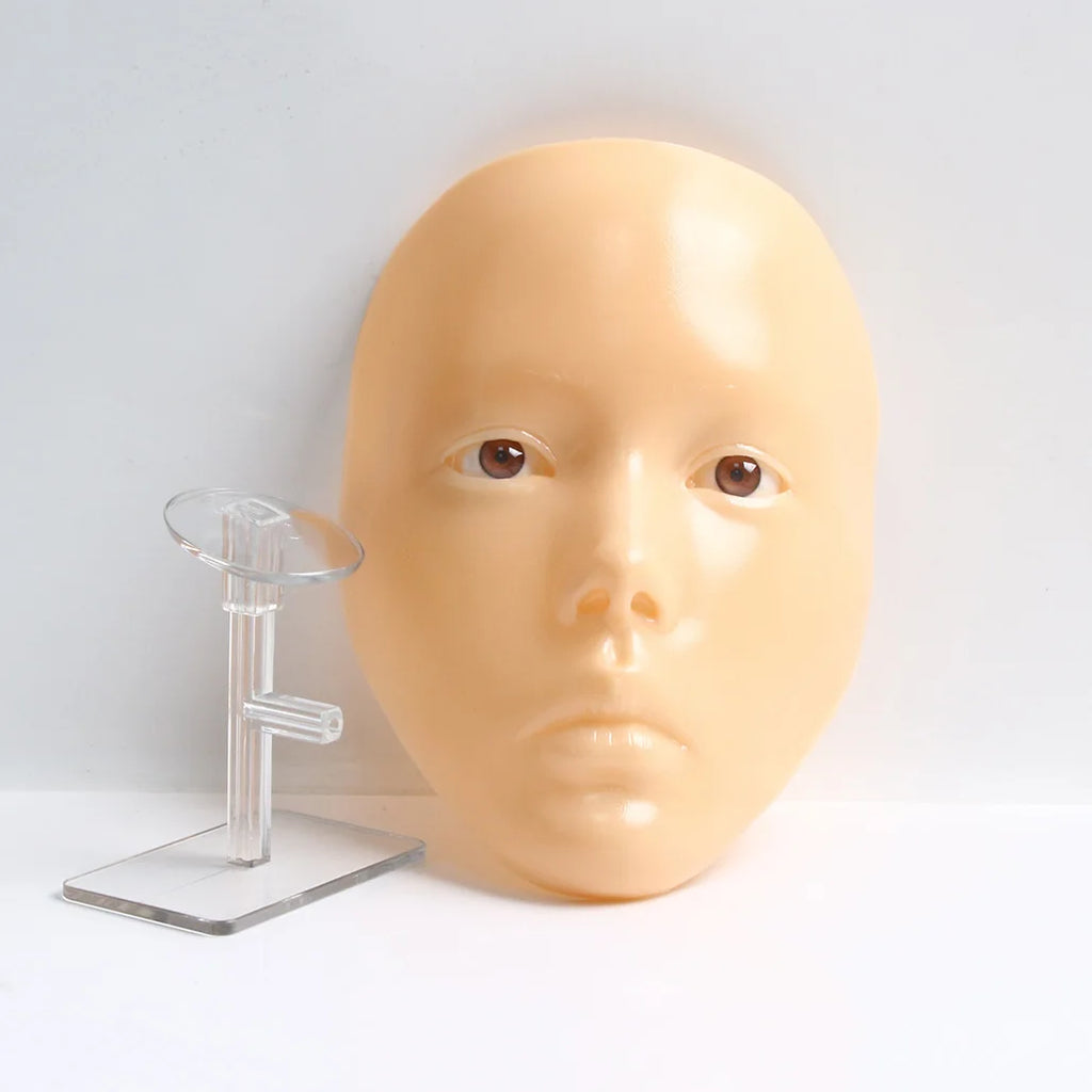 Makeup Full Face Practice Model 5D Silicone Bionic Skin Mannequin Eye eyebrow Eyelash Eyeshadow for beginner Makeup