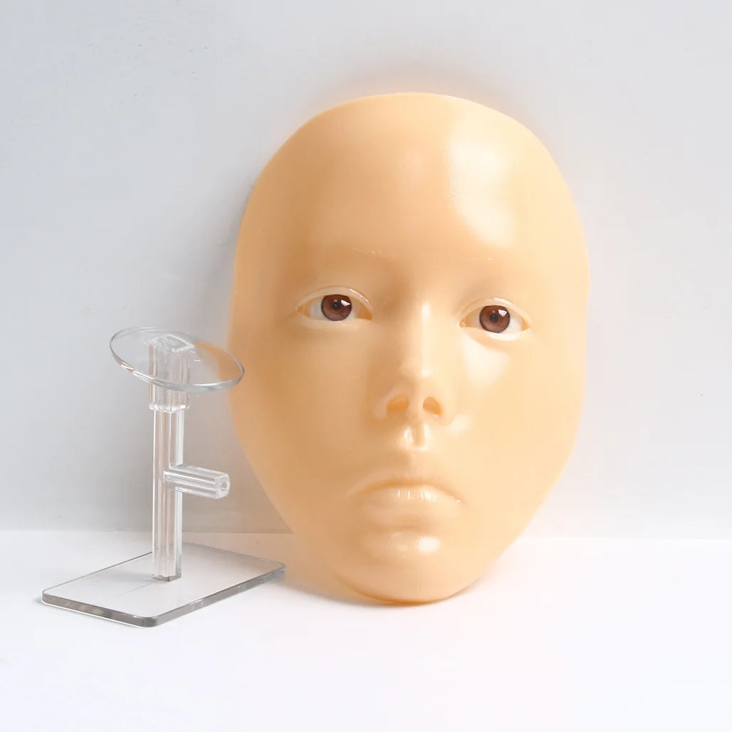 Makeup Full Face Practice Model 5D Silicone Bionic Skin Mannequin Eye eyebrow Eyelash Eyeshadow for beginner Makeup