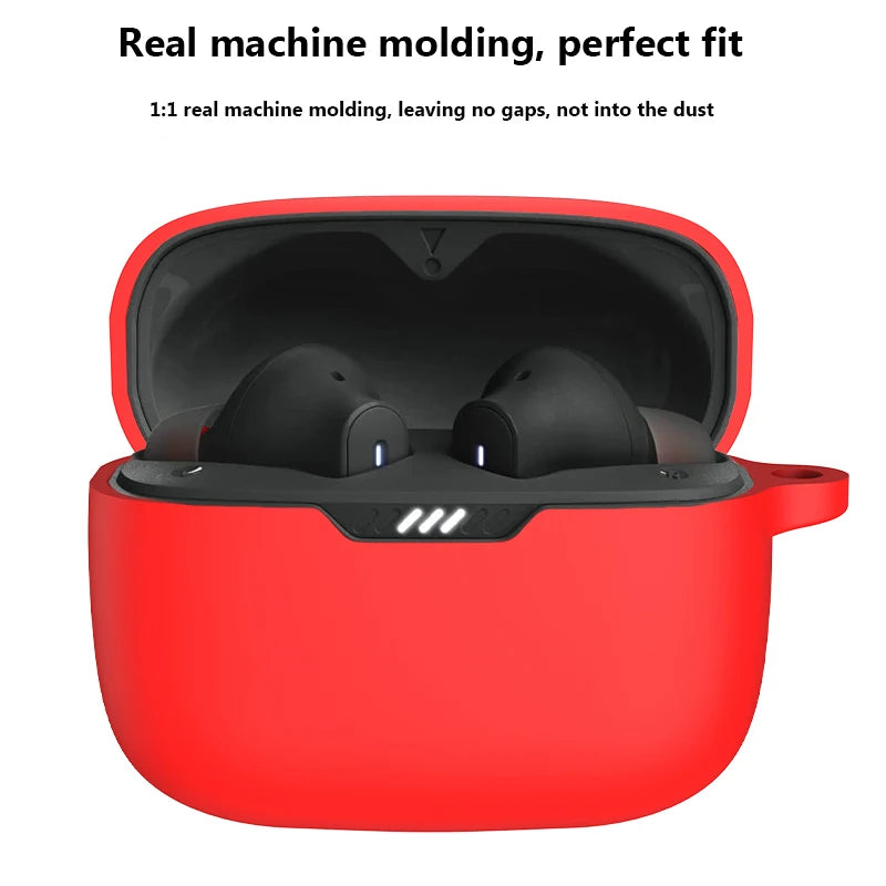Silicone Carrying Case for JBL Tune Buds Shock Resistant Scratch Shock Cover Charging-Box Sleeve for JBL Tune Buds Headphone