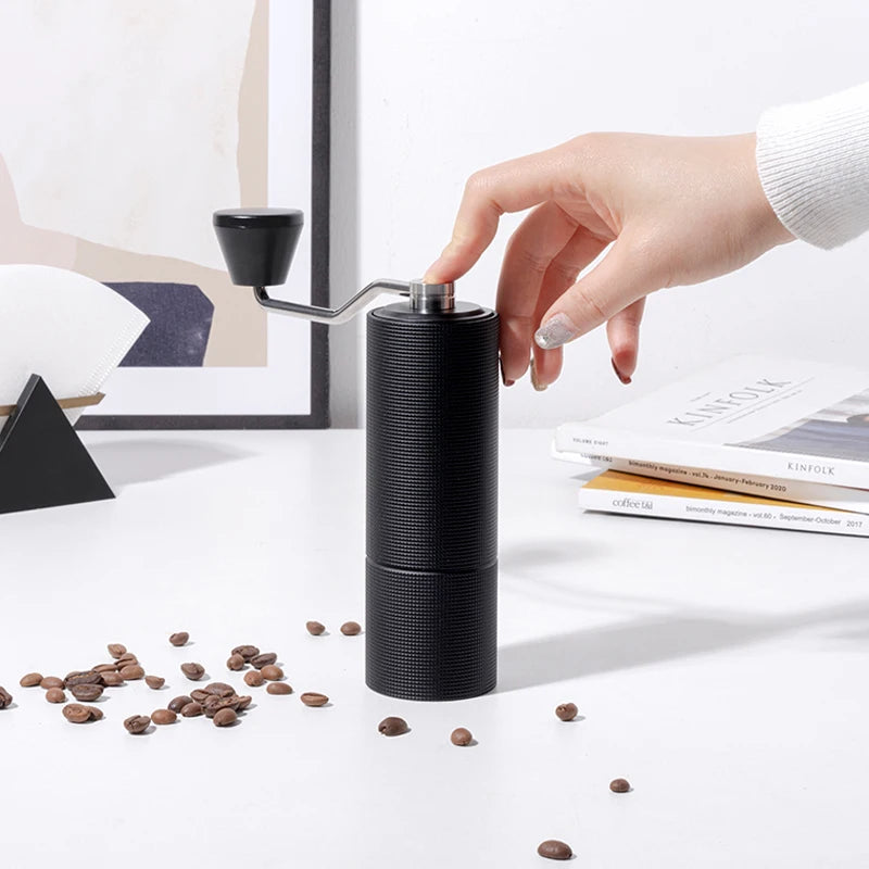 TIMEMORESTORE Chestnut C3 Manual Coffee Grinder S2C Burr High Quality Portable Hand Grinder With Double Bearing Positioning