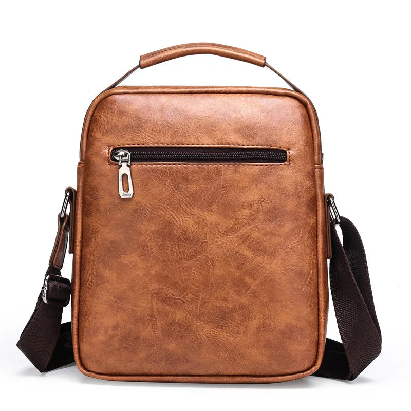 Men's Shoulder Bag, Business Commuting Men's Bag, Crossbody Bag, Soft Leather Hanging Bag, Large Capacity Small Backpack