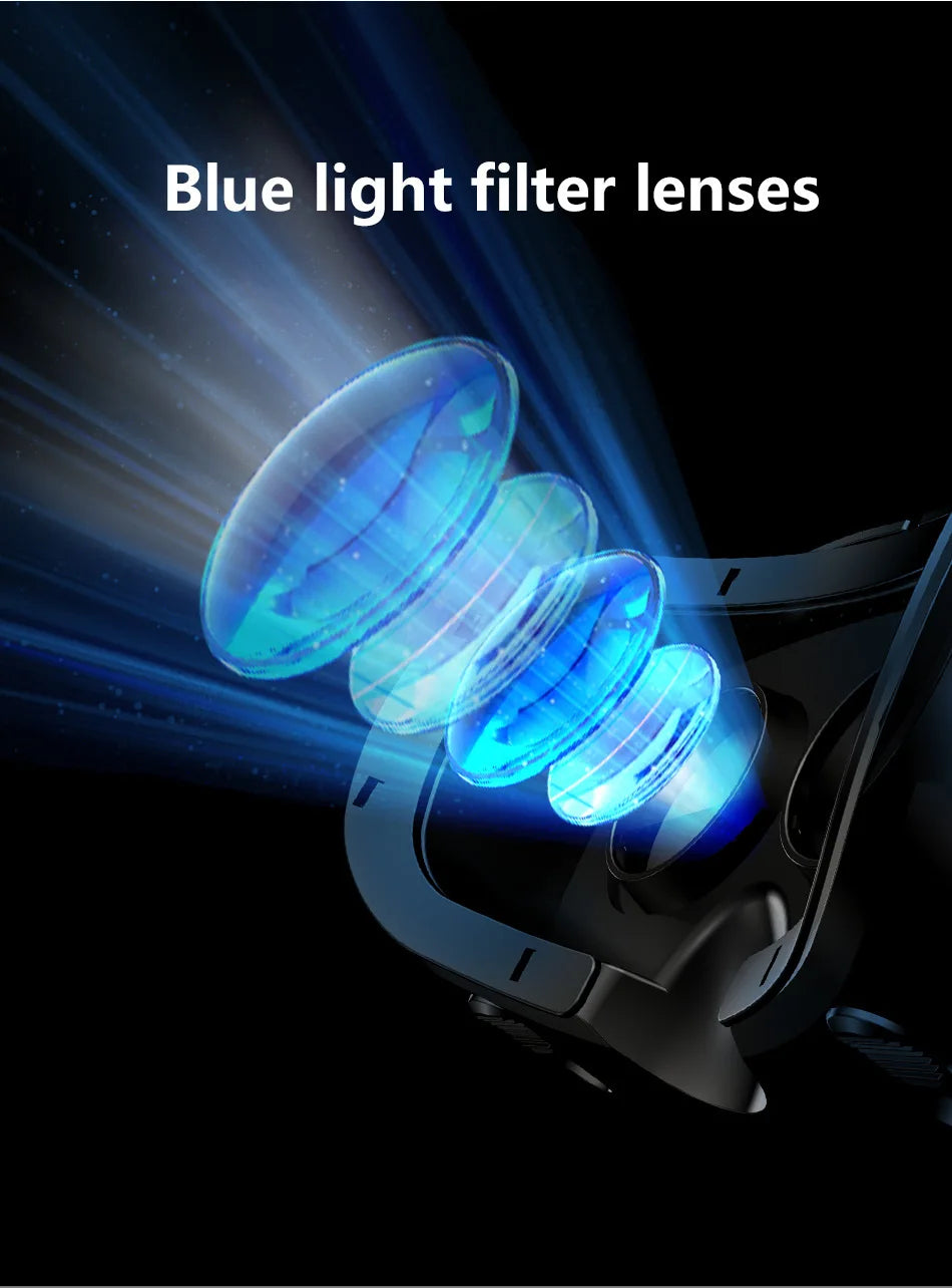 3D VR Headset Smart Glasses Virtual Reality Helmet for Smartphones Cell Phone Mobile 7 Inches Lenses Binoculars Devices Goggles