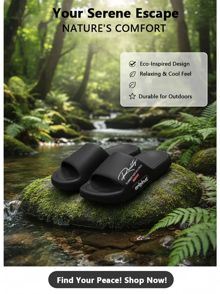 EVA Men's Home Slippers Summer Soft Lightweight Innovative Design Shoes for Indoor Outdoor Leisure Activities