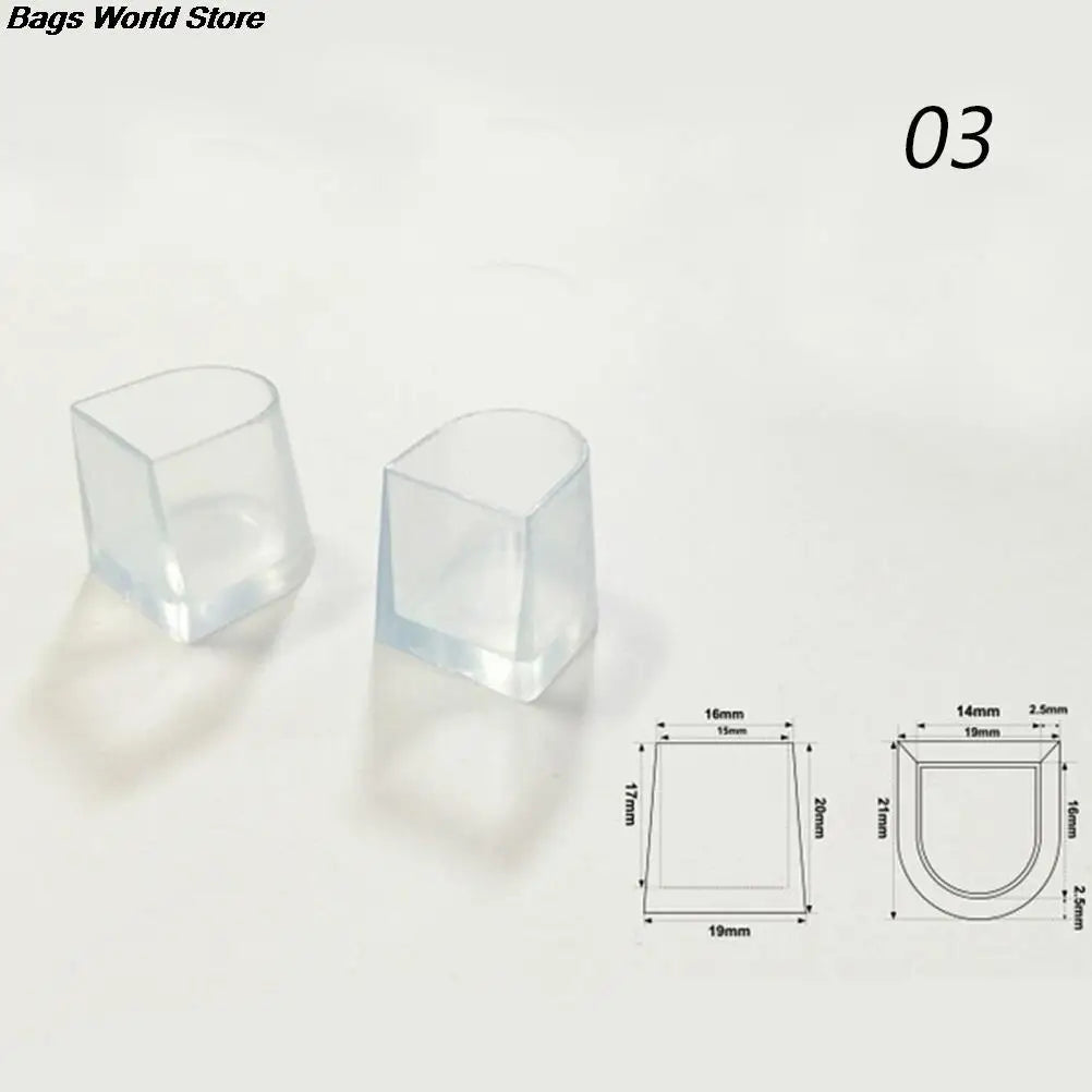 2pcs High Heel Protectors Latin Stiletto Dancing Covers Heel Stoppers Antislip Silicone High Heeler for Wedding Shoes 3Sizes