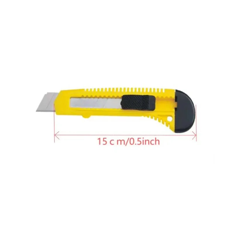 Trimming Knife 18mm Blade Retractable with Lock Back Box Cutter Opener School Office Student DIY Stationery Tool Utility Knifes