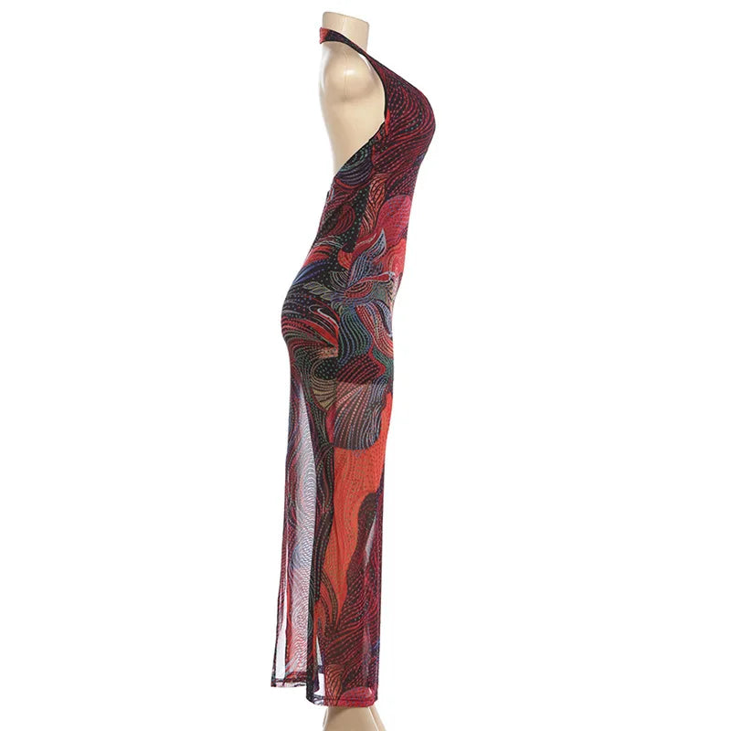 Sexy Trendy Low Cut V Neck Backless Slim Fit Dress Summer 2026 Cross Border Hot Girl Fashionable Dress for Party Beach Camping