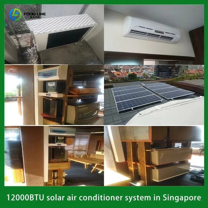 Household Split Solar Air Conditioner 12000BTU 18000BTU, 100% Solar Energy Room AC Price List Available
