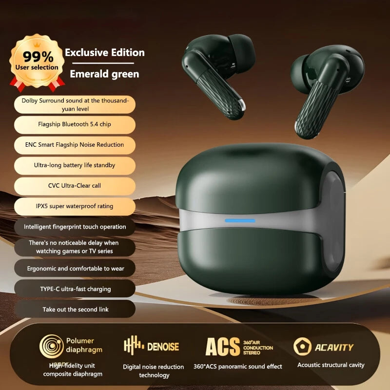 Lenovo New Wireless Earphones Bluetooth Headsets TWS 5.3 Stereo Earbuds Hifi Headphones HD Microphone For Iphone And Android