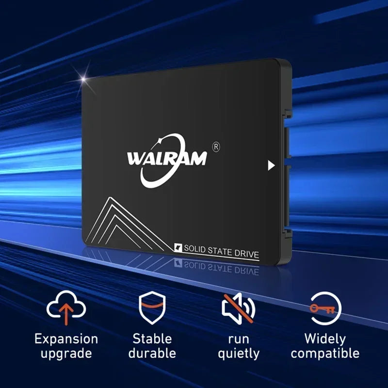 WALRAM 2.5 SATA 3 SSD 1 TB HDD Laptop Internal SATA3 Hard Disk 1TB 512GB 240GB 256GB 128GB 120GB Solid State Drive For Desktop